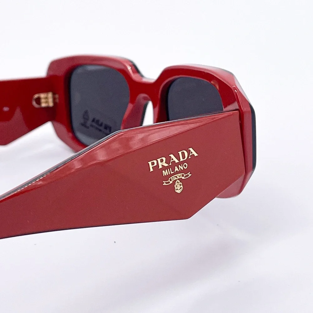 NEW PR17WS 12N5S0 PRADA SUNGLASSES SPR 17W RED UNISEX EYEWEAR PRADA PR 17WS - Picture 8 of 12